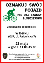 Znakowanie rowerów i hulajnóg elektrycznych
